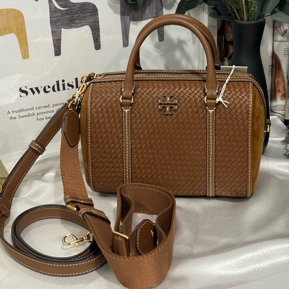 Tory Burch thea woven satchel